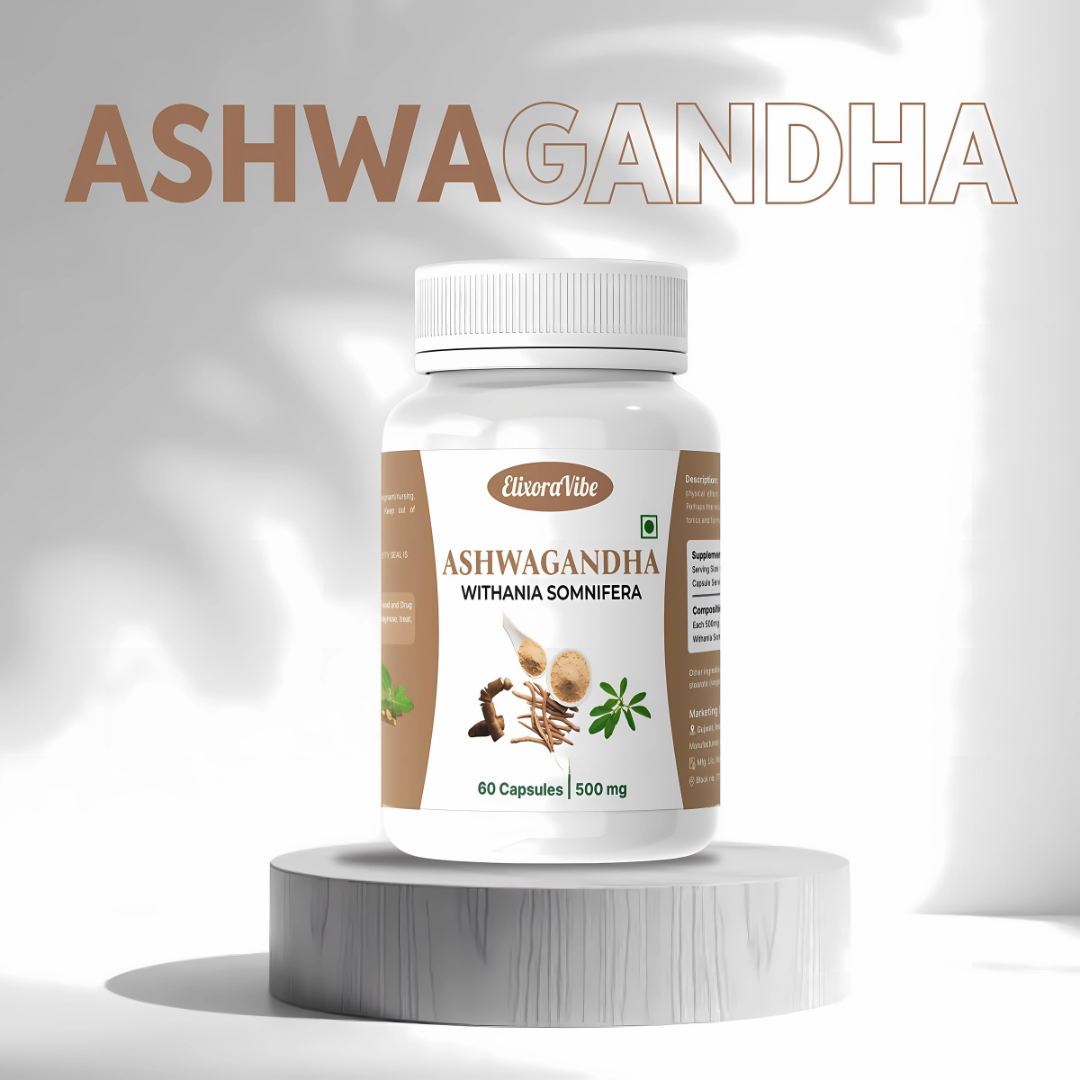 Ashwagandha (Withania Somnifera) 500 mg – Ayurvedic Herbal Capsules