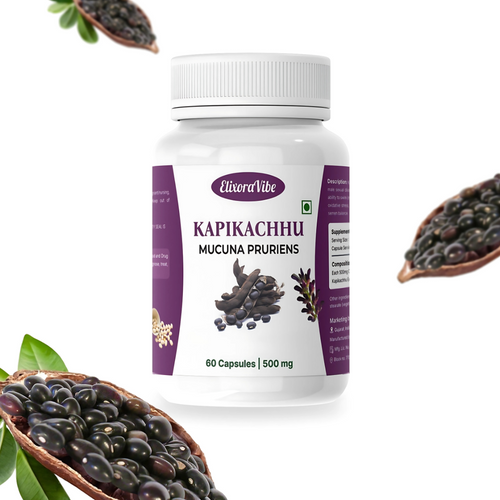 Kapikachhu (Mucuna Pruriens) 500 mg – Ayurvedic Herb Capsules